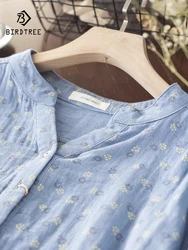 Autumn Linen White Shirts Women Turn Down Collar Tops Long Sleeve Single Breasted Loose Casual Long Blouses Spring New T38105JC