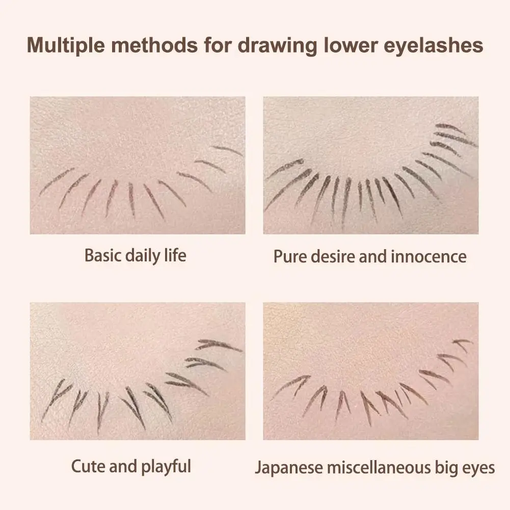 Ponta dupla bifurcada delineador líquido, Caneta de cílios inferiores, Quick Fine, Dry, 2, 2 Liner, Smooth Points, Pencil Lash Eye, Ultra In, Lower, D9C5