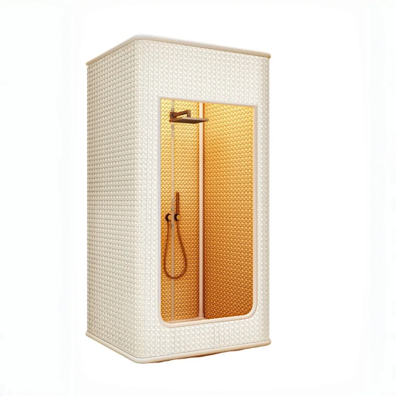 New square shower curtain winter thermal shower cover bathroom bath tent