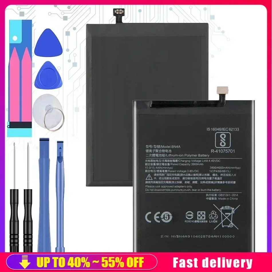 BN4A Replacement Battery For Xiaomi Redmi Note 7 Note7 3900mAh