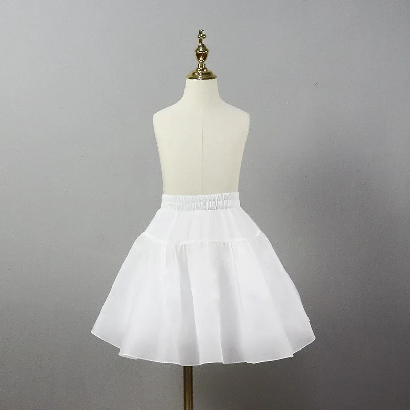 

Children Petticoats Wedding Bridal Crinoline Lady Girls Underskirt for Party A-Line Elastic Waist Ballet Dance Skirt Tutu