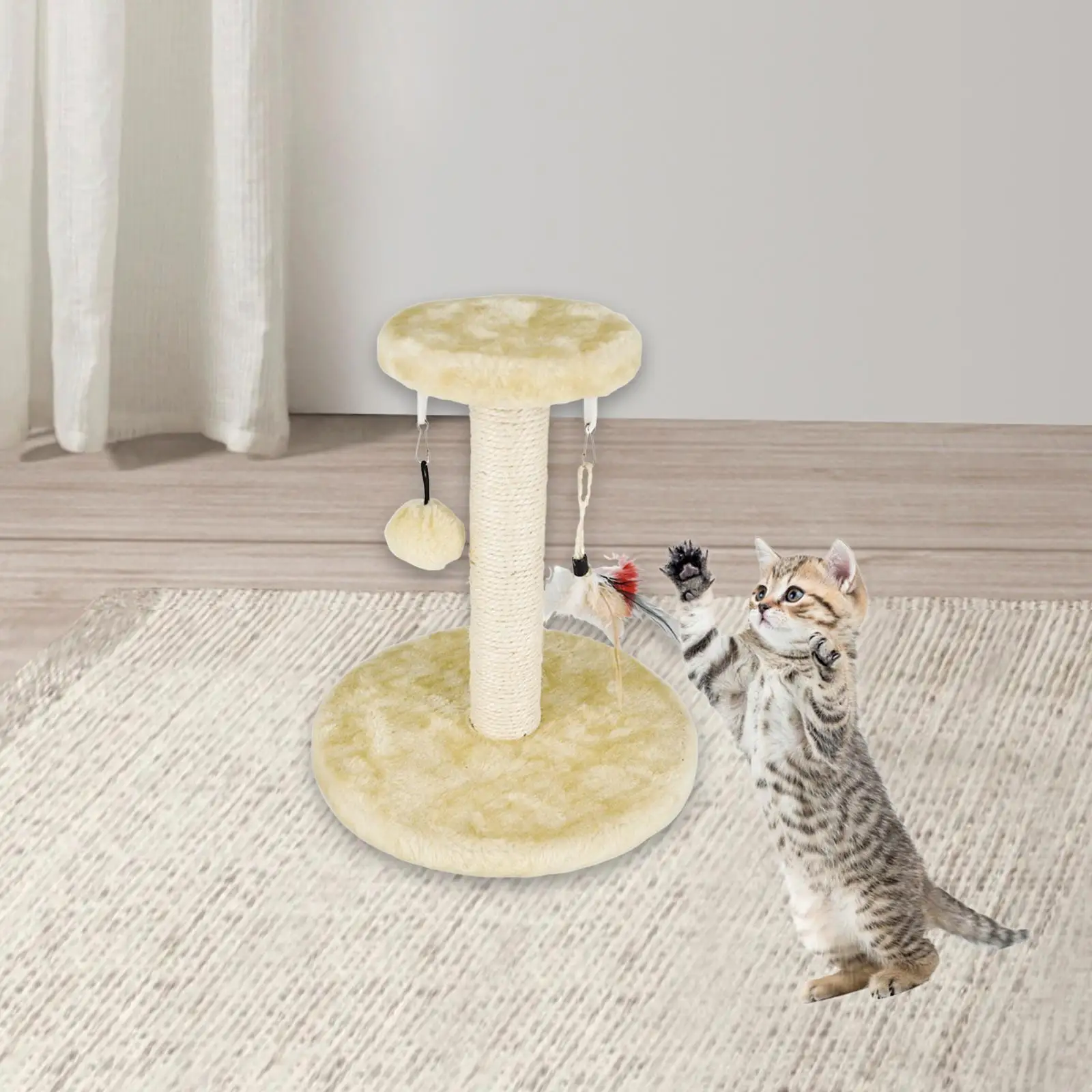 Cats Claw Scratcher Cat Play Tower Activity Centre for Play Playing Toys Cat Climbing Frame for Indoor Kitten