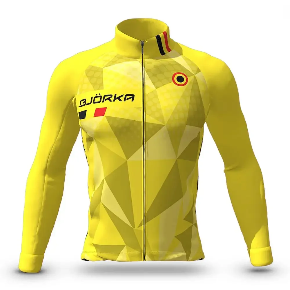 BJORKA-Long Sleeve Cycling Shirts for Men, Bicycle Clothing Kit, MTB Bike Wear, Cycling Jersey Set, Mountain Bike Wear, 2025