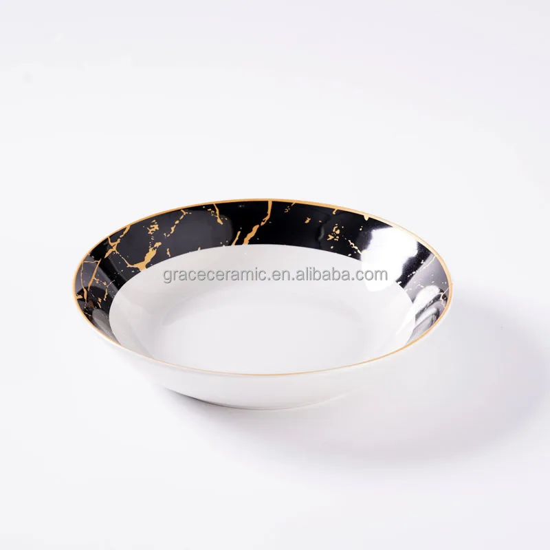 Luxury Fine China Porcelain 24 Pieces New Design Dinner Set Ceramic Tableware Set Custom Made Dinnerware Sets for 6 People