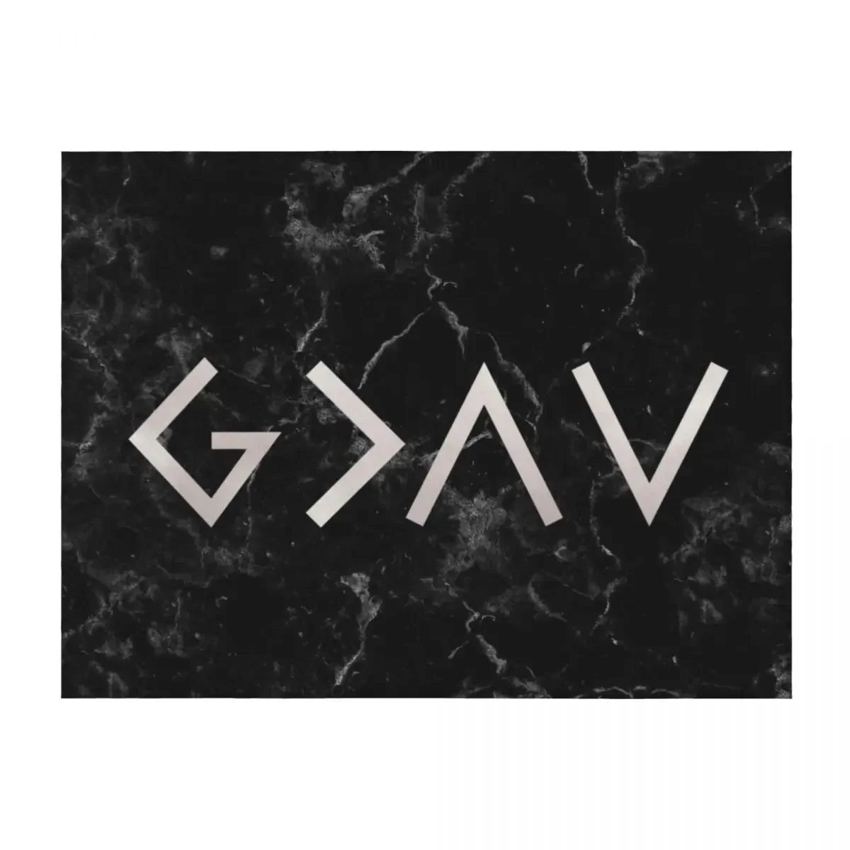 

God is greater than the highs and lows - Christian Quote - Black Marble Throw Blanket Softest Single Blankets