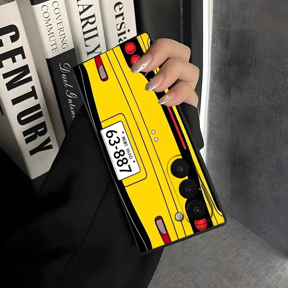 Japan Classic JDM AE86 License Plate Phone Case For Samsung S26 Ultra S25 Edge S23 S22 S21 Ultra Plus A57 A37 A17 S24 Fe Glass