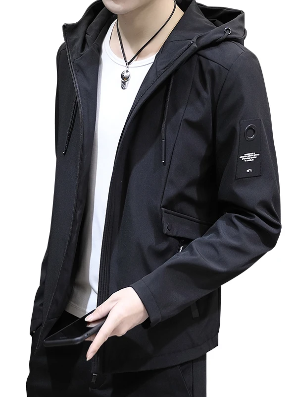 

Мужская куртка с капюшоном на подкладке Fce, осень-зима, теплая повседневная верхняя одежда больших размеров, длинное пальто из полиэфирного волокна