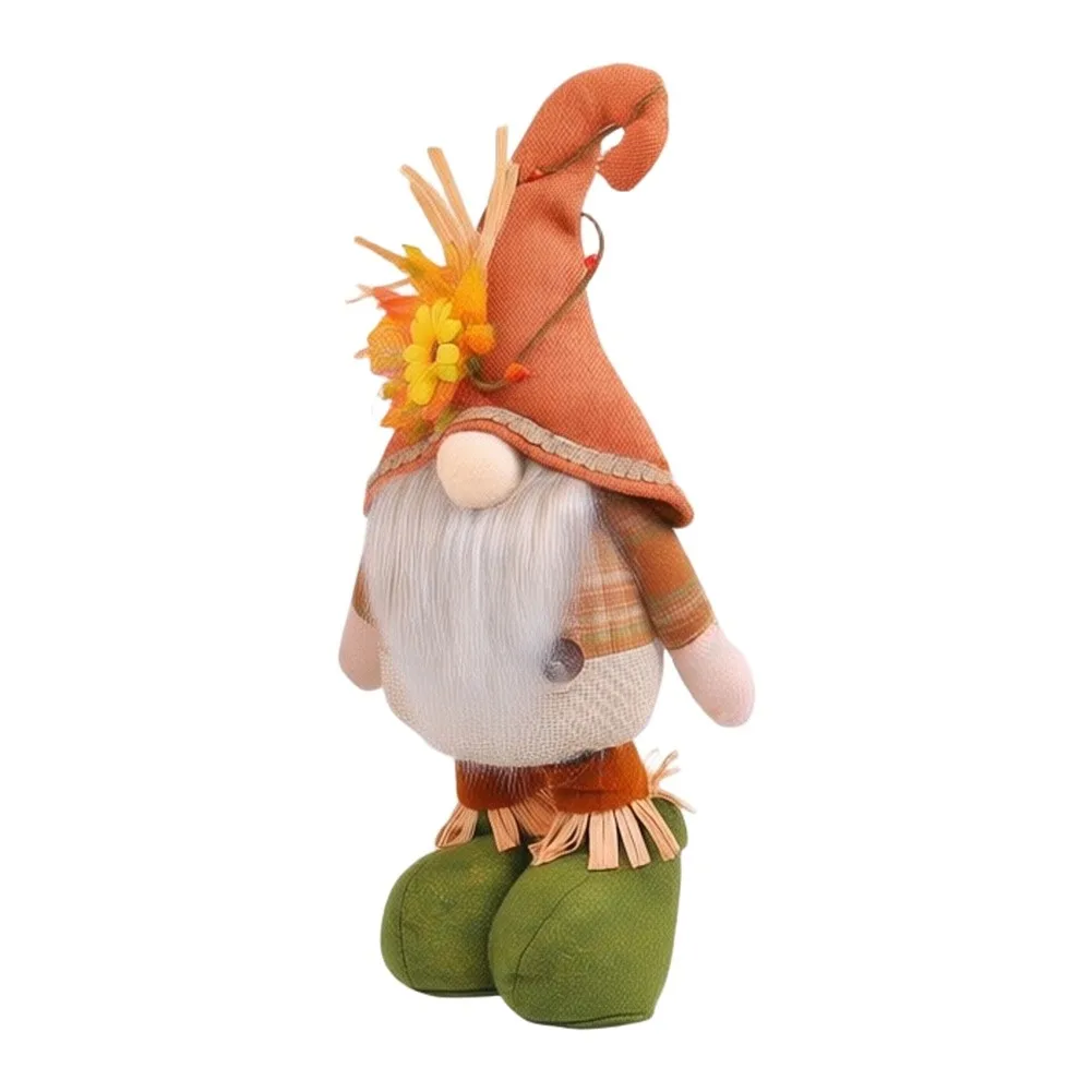 Scarecrow Doll for Decor Featuring Intricate Hand Painted Features and Sturdy Fabric Build for Lasting Seasonal Ambiance