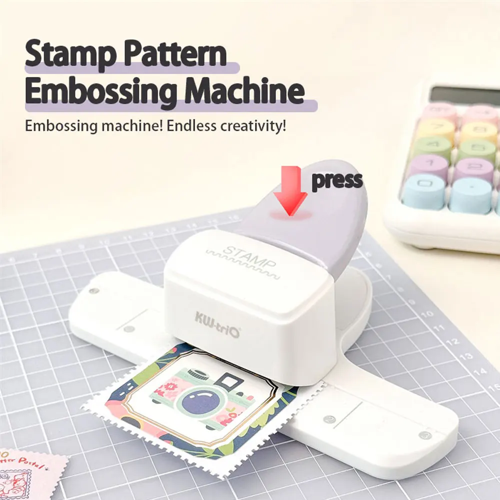 1PC stamp lace embossing tool, suitable for homemade handmade notebooks, personalized loose-leaf labels and gift packaging.