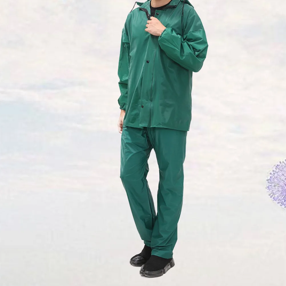 

1 set 1 Set Waterproof Rain Suits Raincoats Pvc Rainwear Outdoor Hiking Climbing Fishing Survival Collapsible Raincoat