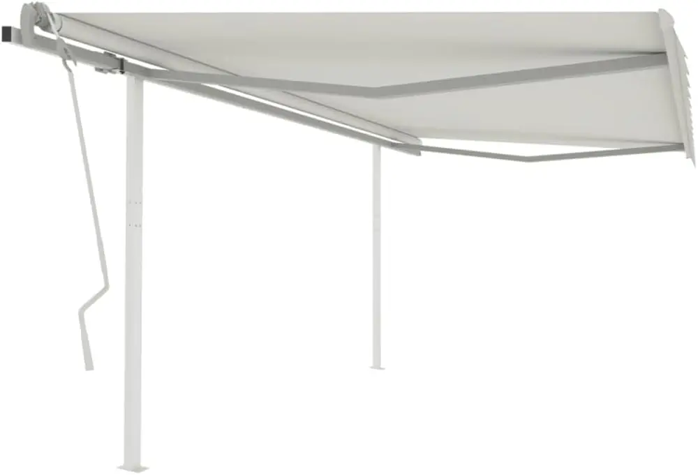 Manual Retractable Awning, Rain Cover Porch Awning Shade Canopy Deck Covering Suitable For Outside Decks Sheds Entry Doors With