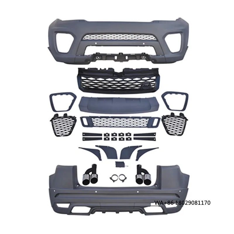 

2010-2015 Подходит для Evoque 2017, комплект кузова переднего и заднего бампера SVR