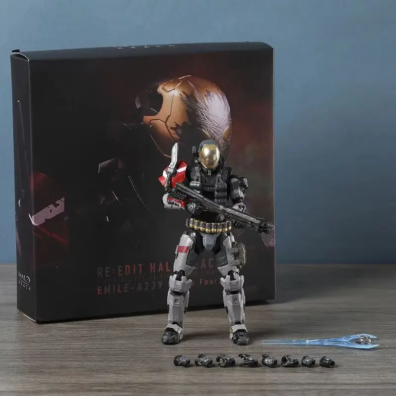 Spartan-B312 Noble Six Re:Edit 1000toys 1/12 Scale Action Figure Pvc Model Collection Gift Decoration Figurine view 5