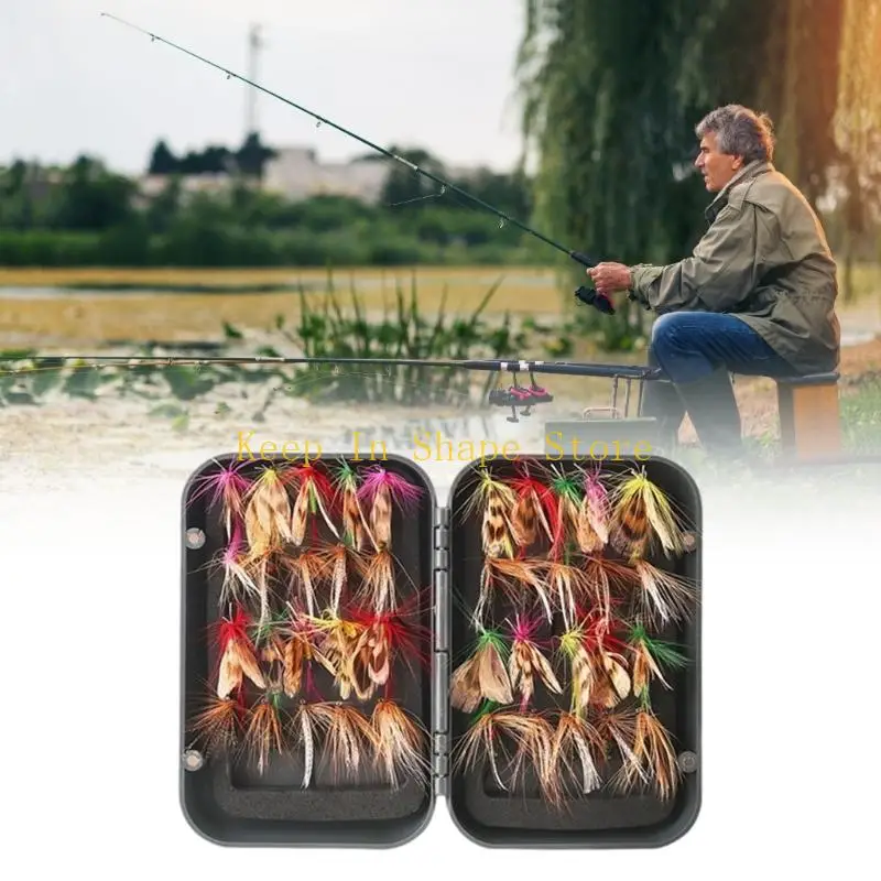 U1JC Fly Fishing Fly Topwater Baits Light Weight Artificial Butterfly Fishing Baits Insect Fly Fly Fishing Lures Enduring