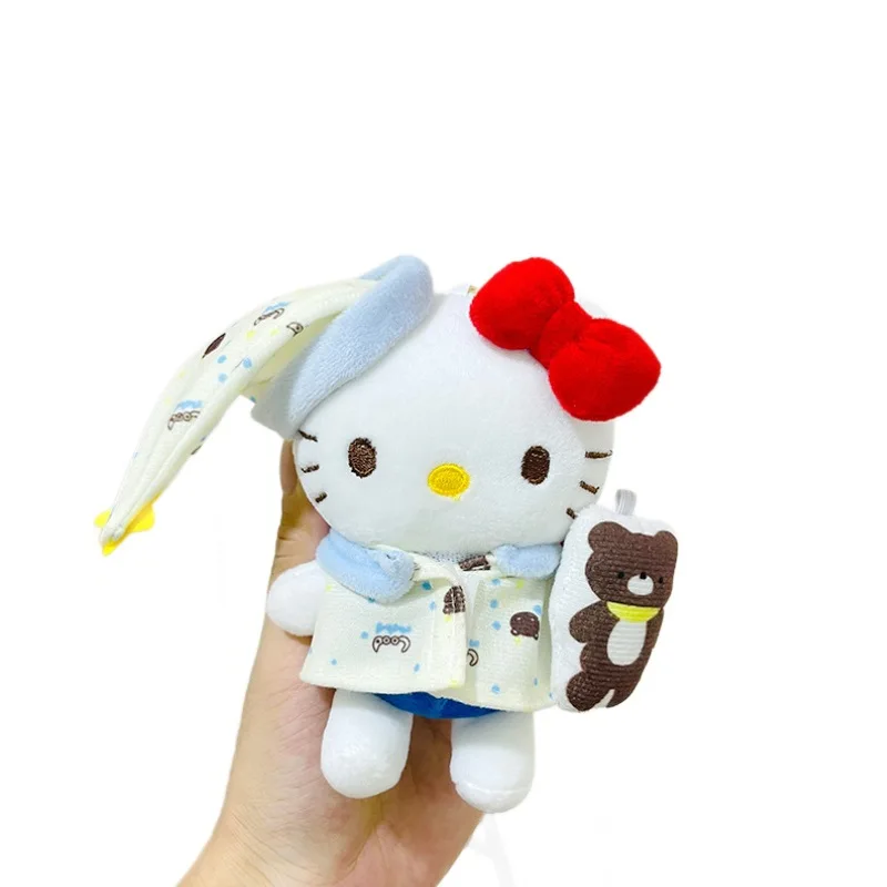 サンリオ漫画ハローキティぬいぐるみキーホルダーペンダントかわいいデイリーバックパックパーソナライズされたファッションアクセサリー友人ホリデーギフト