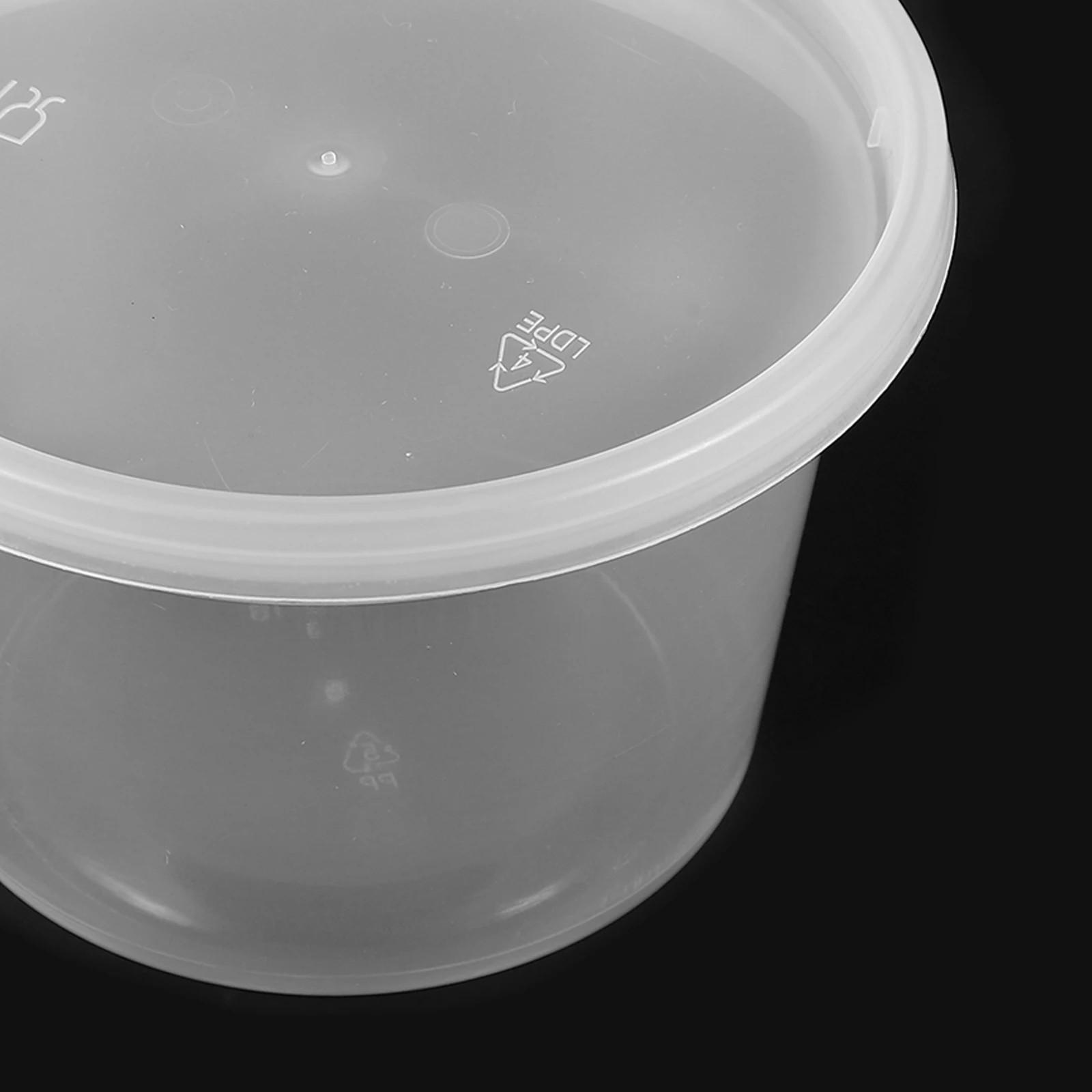 

15Pcs Food Storage Containers Large Takeout Condiment Cups Lidded Disposable Sauce Bowls for Picnic Camping Meal Prep