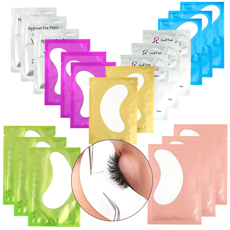 

500Pairs Eyelash Extension Patches Under Eye Pads For Grafting Eyelashes Paper Eye Gel Sticker Wrap Lash Patch Makeup Tool