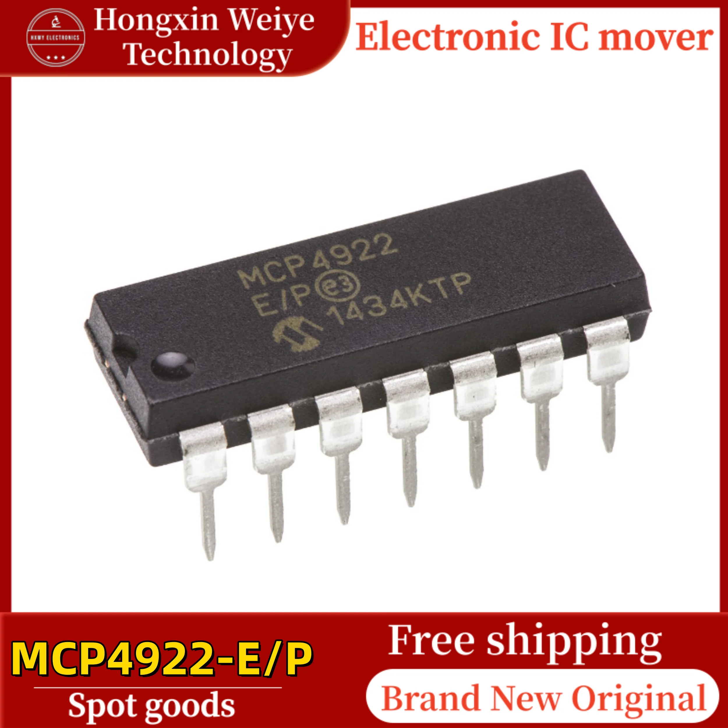 

2/10 PCS MCP4922-E/P PDIP-14 2.7V~5.5V DAC Converter IC Brand New In Stock Free Shipping
