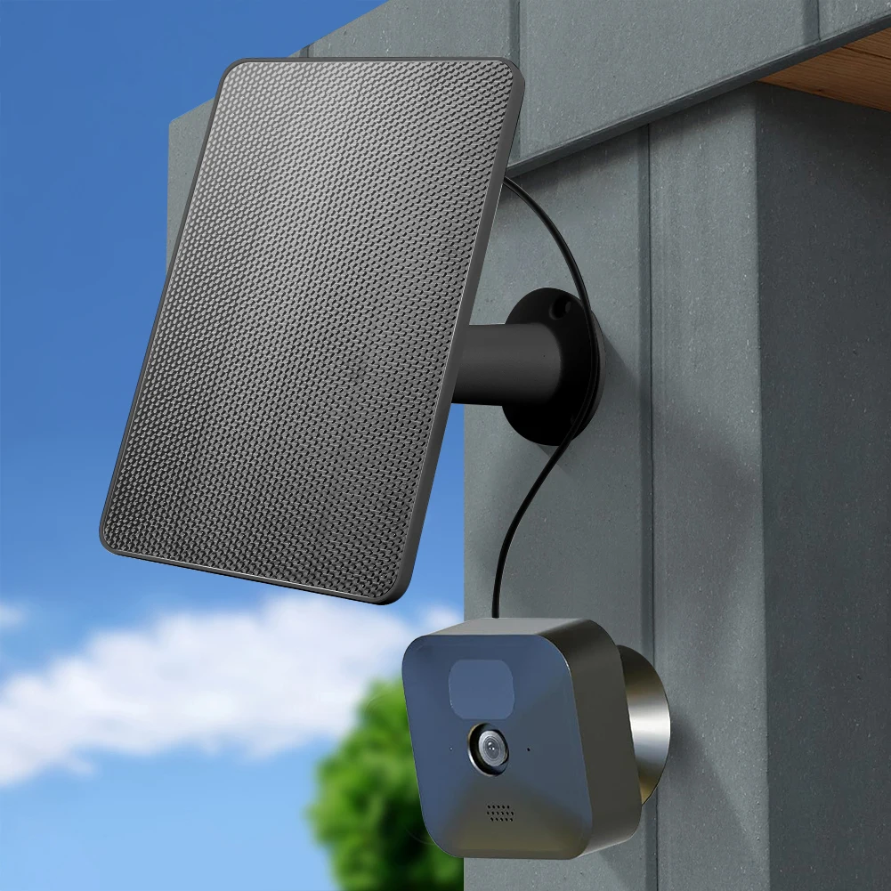 لوحة طاقة شمسية 4 وات شاحن بطارية شمسية مقاوم للماء USB صغير مع قابس مطاطي لكاميرا Blink XT/XT2/الجيل الثالث)