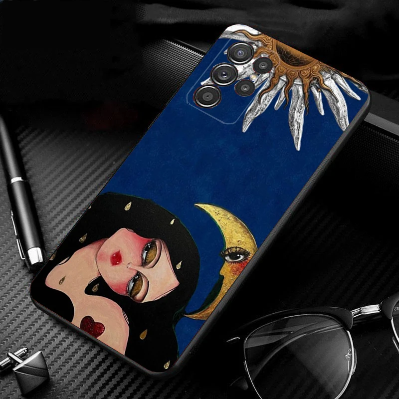 

Phone Case For Samsung Galaxy S26 S25 S24 S23 S22 S21 Ultra S24 S23 S22 S21 S25 Plus S24 FE Star Moon Sun