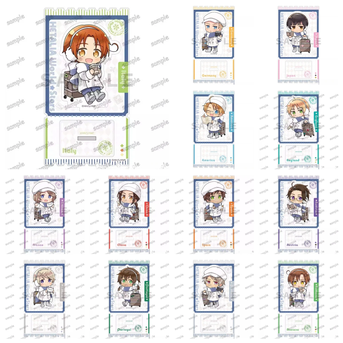 Game APH England Japan Italy France Acrylic Stand Doll Anime Russia Germany America Figure Model Plate Cosplay Toy Gift