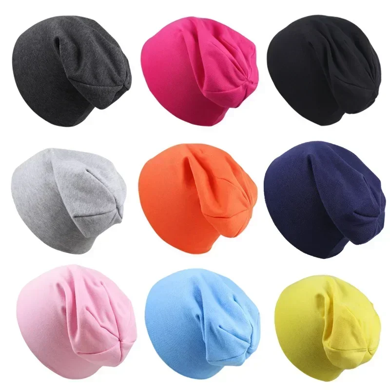 0M-4Y New Baby Street Dance Hip Hop Spring Autumn  Hat Scarf for Boys Girls Knitted Cap Winter Warm Solid Color Children