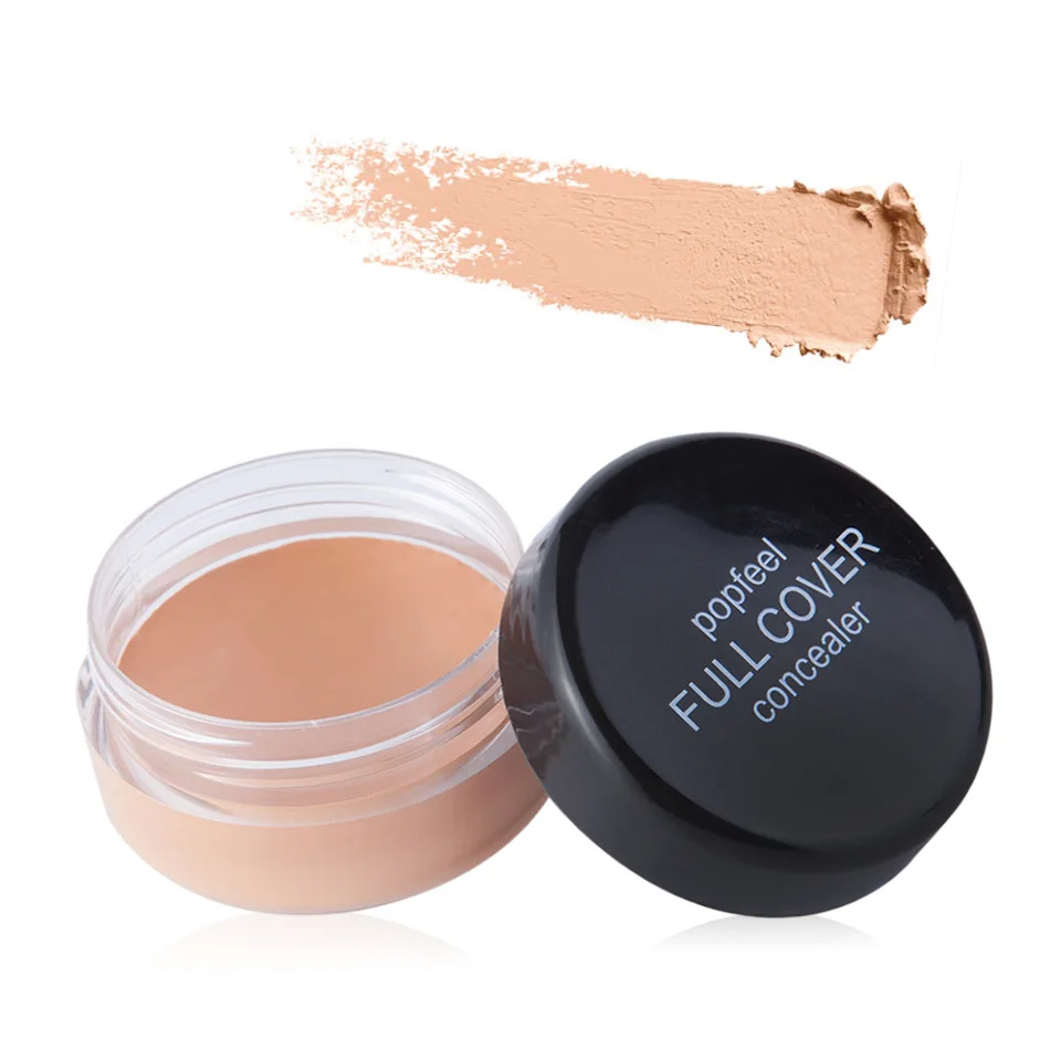 POPFEEL-corrector de maquillaje de moda, 5 colores opcionales, Natural, desvanece las arrugas y las ojeras, cobertura Facial, cosméticos