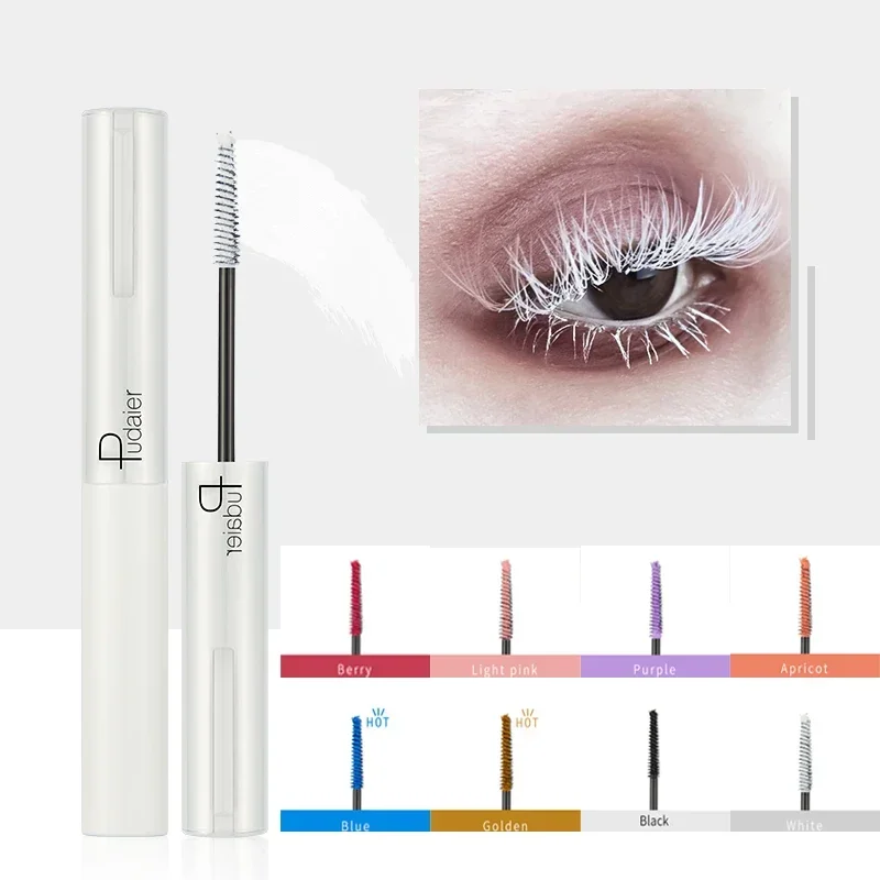 Mode Weiß Mascara Make-Up 4D Seidige Natürliche Lange Wimpern Mascara Wasserdichte Mascara Verlängerung Dicke Dauerhafte Curling Rimel