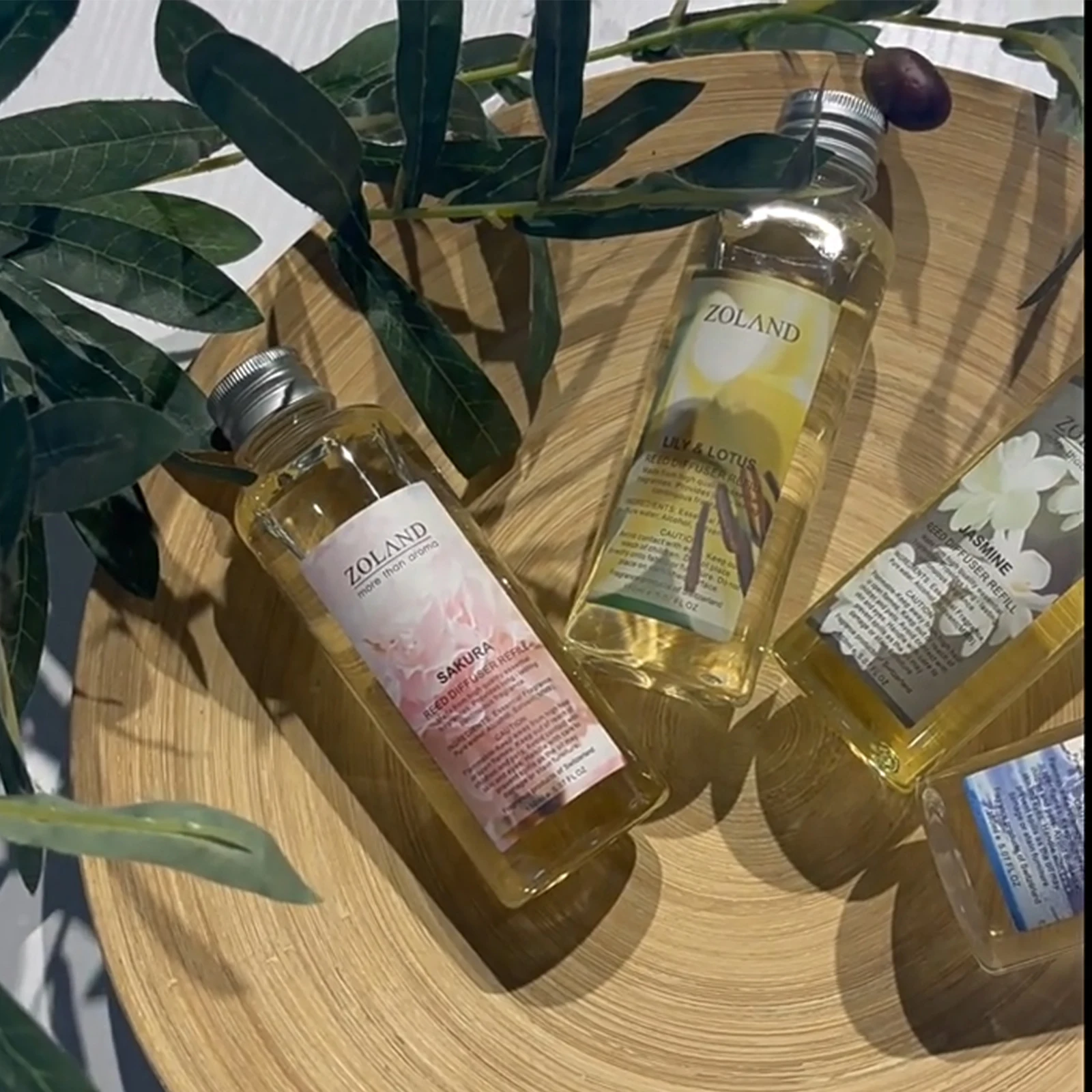 Aromeasy 150ml Original Alcohol Free Fragrance  Essential Oil Aromatherapy Reed Diffuser Repenisher Lavender,Rose,Ocean,Bamboo