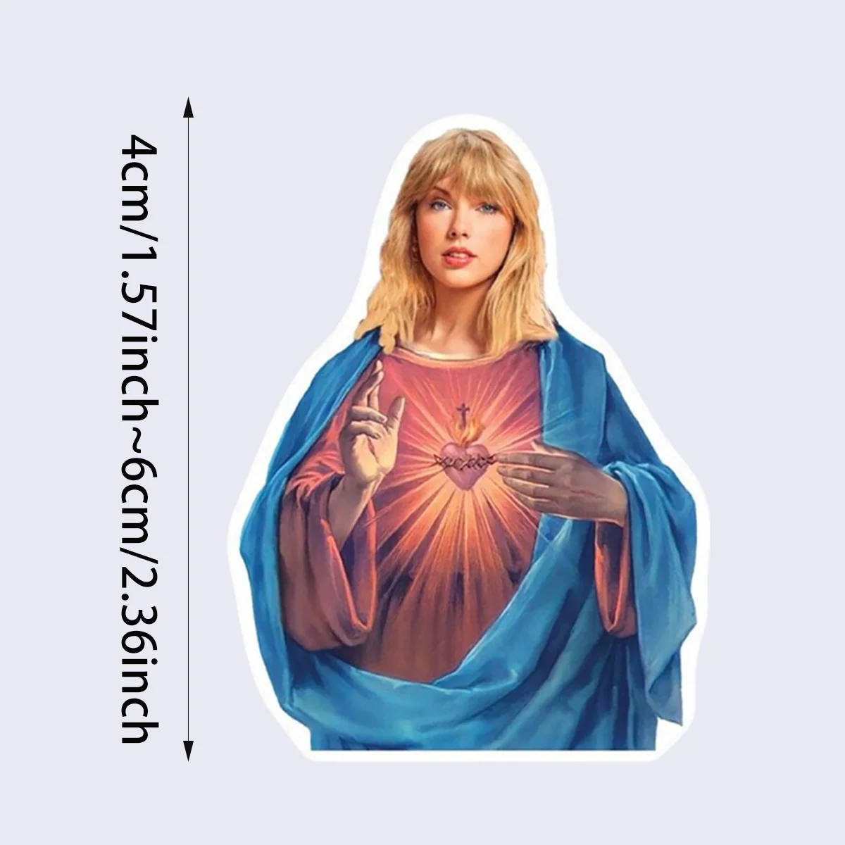 16 Taylor Swift  Jesus Stickers for Laptops, Water Bottles, Bags, Phone Casesanime theme sticker for car, motorcycle, computer,