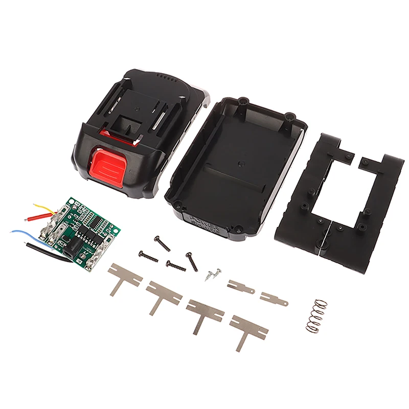 21V DC Lithium Battery Shell Lithium-ion Battery Charging Protection Board 5 Batteries Housing Bracket