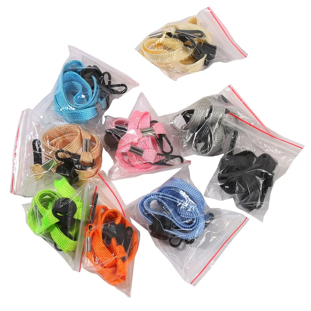 10pcs New 70cm Hat Chin Cord Multi-function Anti-lost Adjusting Rope Nylon Removable Hat Wind Rope Sun Hat