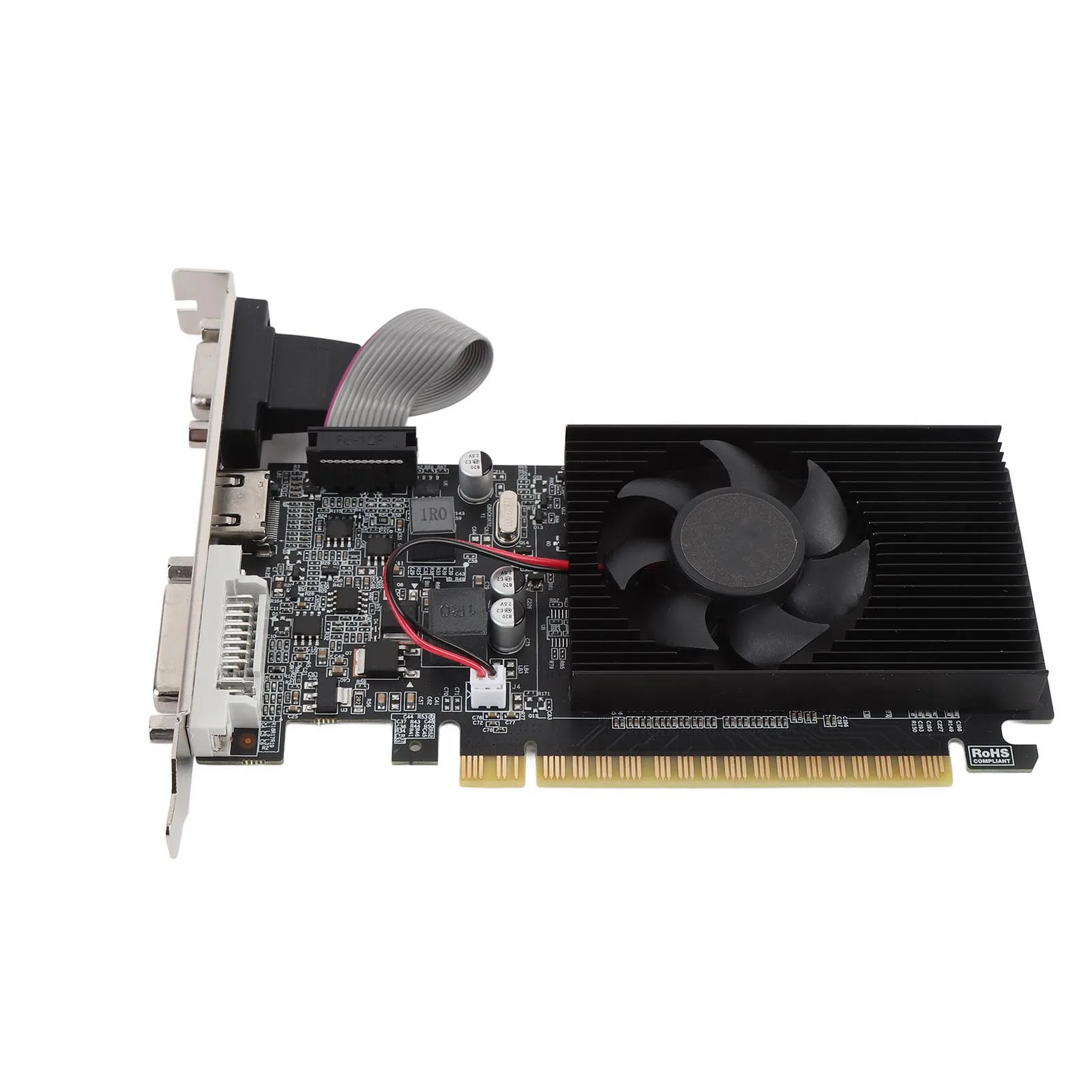 

Graphics Card for Working CI Express 2.0 16X 1GB DDR3 64 Bit 500MHz 589MHz PPC Video Card with VGA DVI HD Multimedia Interface