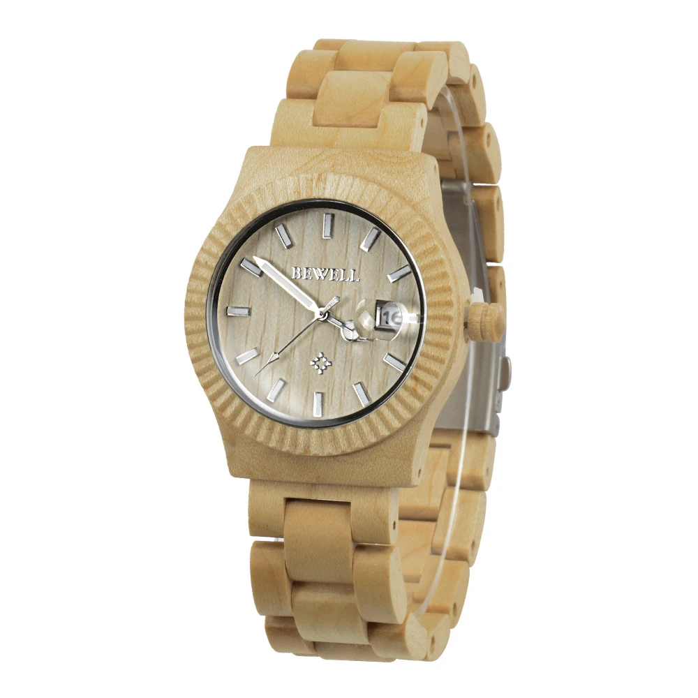 Couple Wooden Quartz Watch Men and Women Handmade Lightweight Date Display Fashion Watches