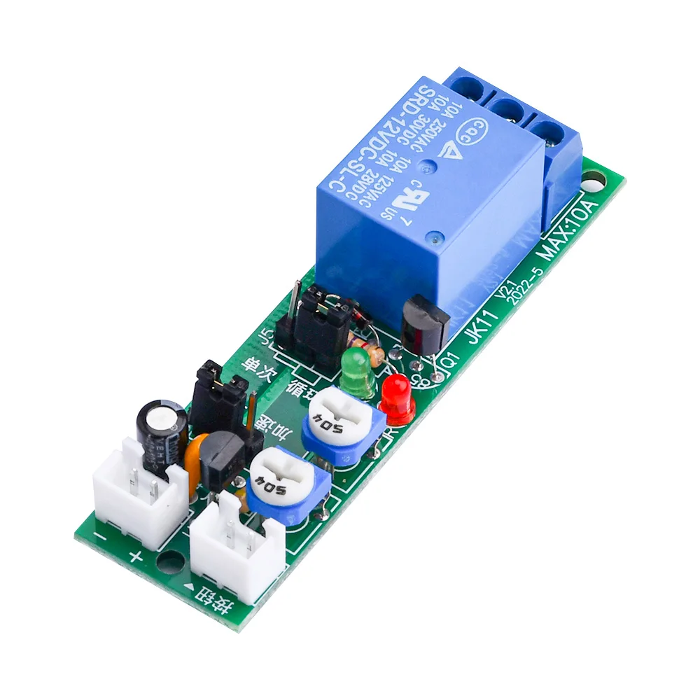 JK11 Einstellbares Zyklus-Timer-Relais Verzögerung Ein/Aus-Schalter Relais-Modul DC 5V 12V 24V Timer-Relais-Modul Stromversorgung – Detail 19