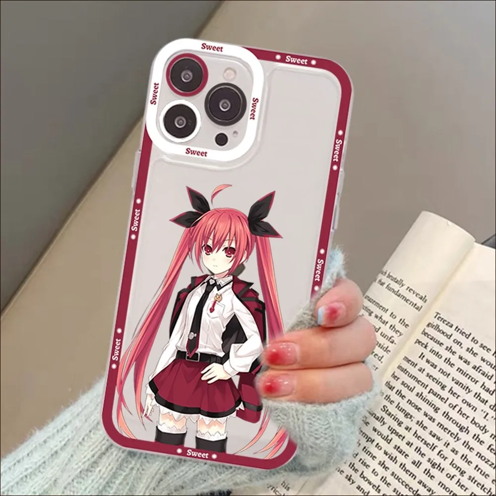 Date A Live Tokisaki Kurumi Phone Case For iPhone 13 14 Pro Max XS XR 12 11 Pro 13 Mini 6 7 8 Plus Soft Clear Back Cover