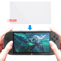 Handheld Game Console Case with Tempered Glass Film Hard Shell Storage Bag Waterproof for Trimui Smart Pro Handheld Game Console