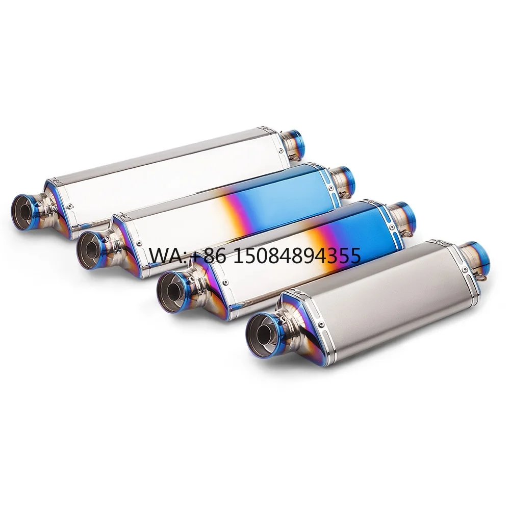 

T58 Universal Stainless Steel Exhaust Pipe High Temperature Resistant 51MM Tail Section 450SR S600 NINJA400 Motorcycles