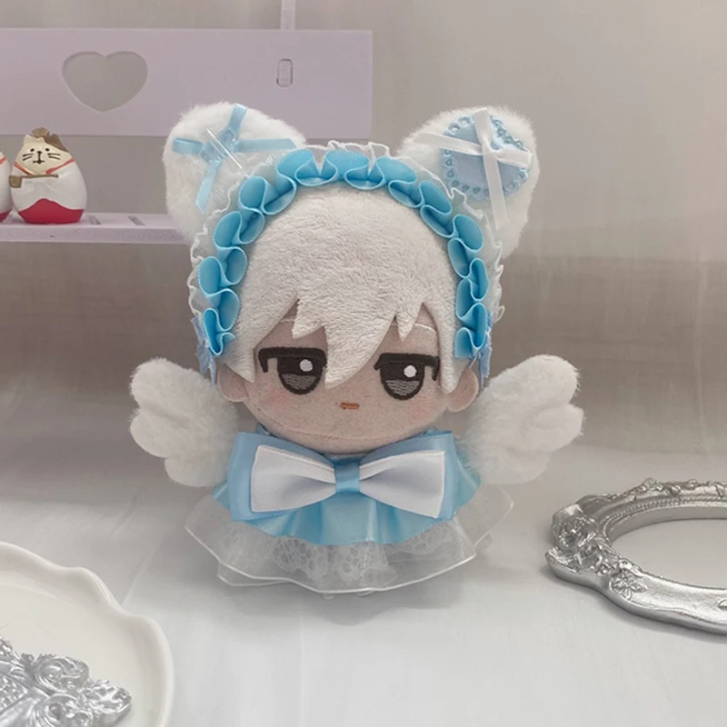 10cm cotton doll handmade custom exquisite clothes lace bow nunu doll headband cute skirt Korean idol doll replacement outfit