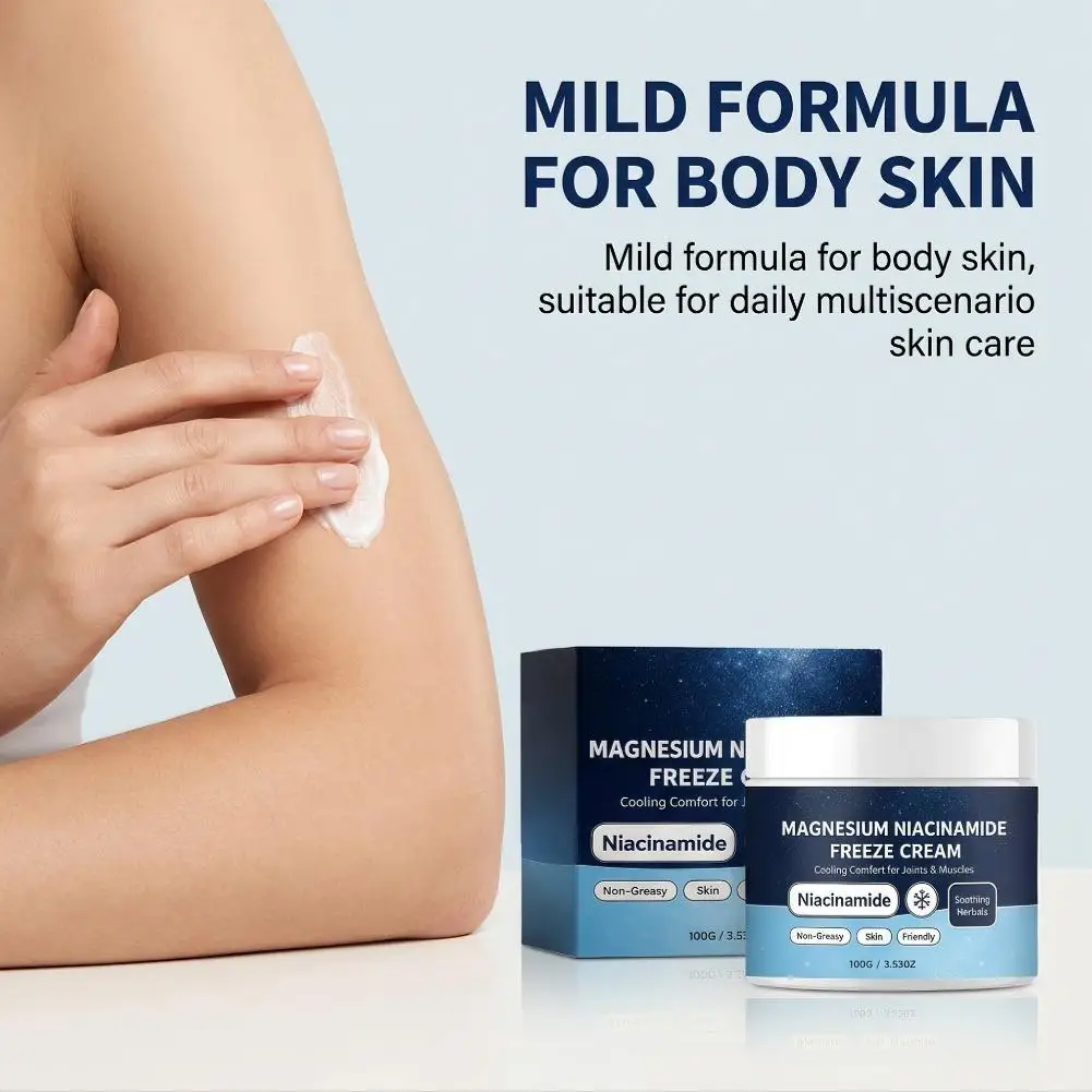 Cooling Body Lotion For Summer Soothing Herbal Magnesium Niacinamide Freeze Cream Body Care Cream for Joint and Muscle Use - view 4