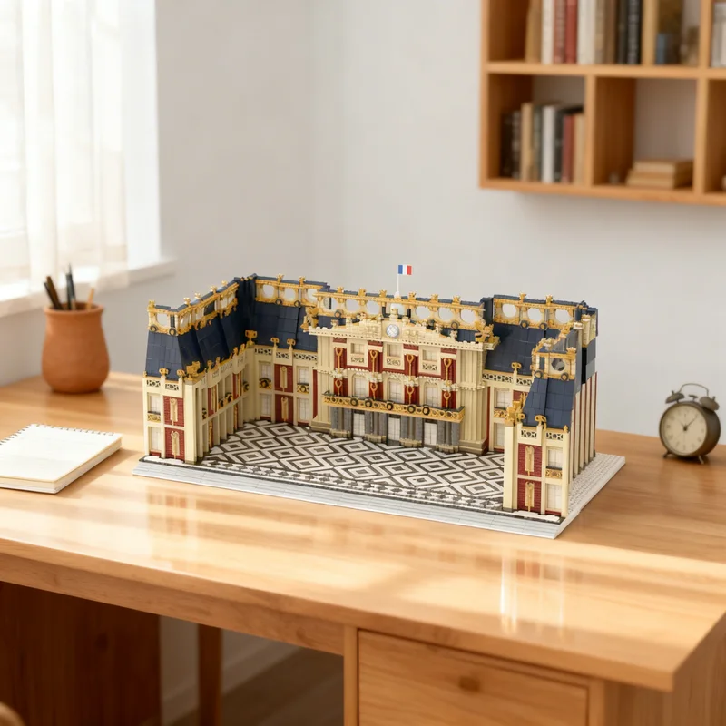 

6335 деталей MOC: Модель Замка Версаль, Часть 1. Архитектурный конструктор, игрушка, подарок, креативный коллекционный предмет для демонстрации на столе.