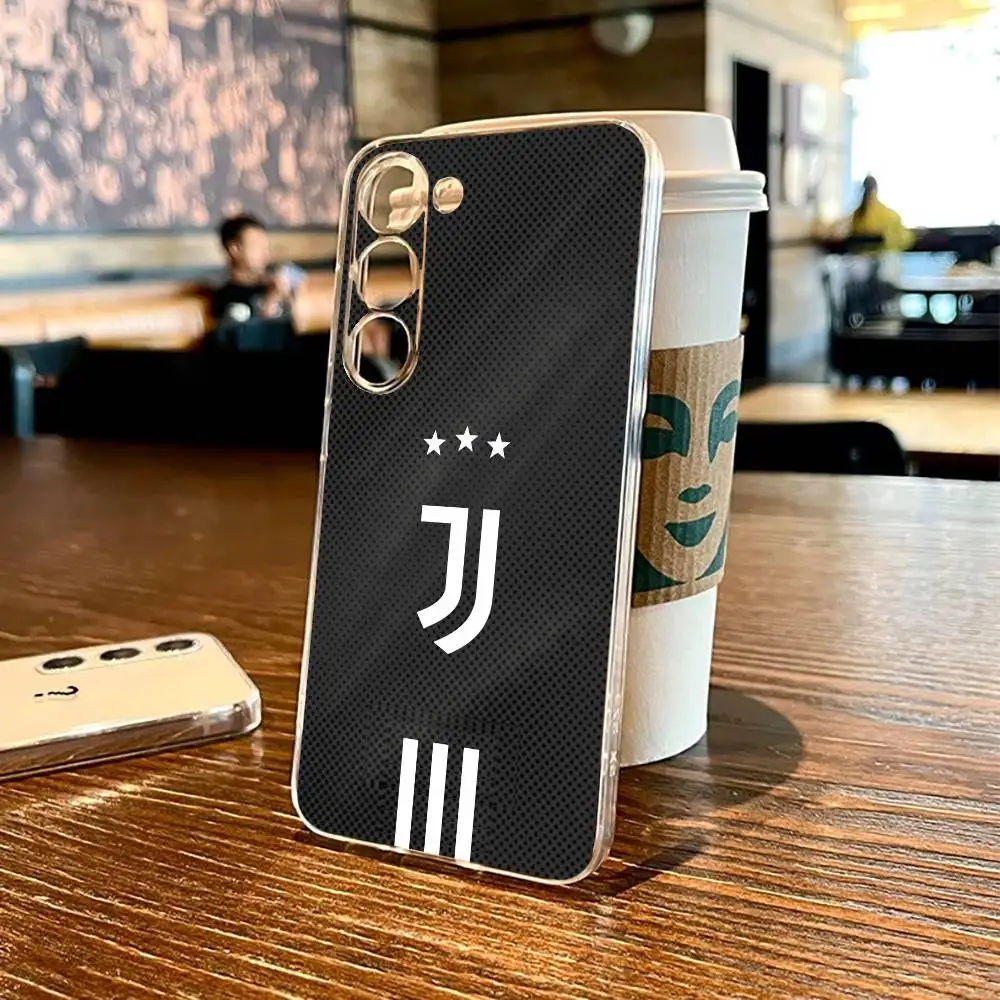 behang juventus-s Telefoon Case Voor SamsungS25,24,21,22,23,30,Ultra,20,Plus,Fe,Lite,Note,10,9,5G Transparante Cover