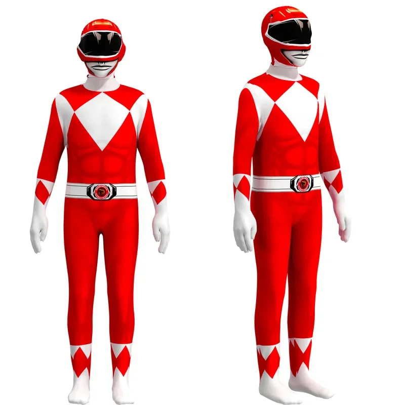 Power Samurai Sentai shinkager Rangers costume adult kids superhero cosplay Halloween birthday party jumpsuit Zentai suit