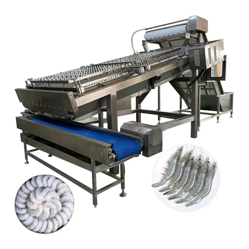 High Productivity Shrimp Deheading Machine / Shrimp Deveiner Machine / Shrimp Peeler Machine Customized