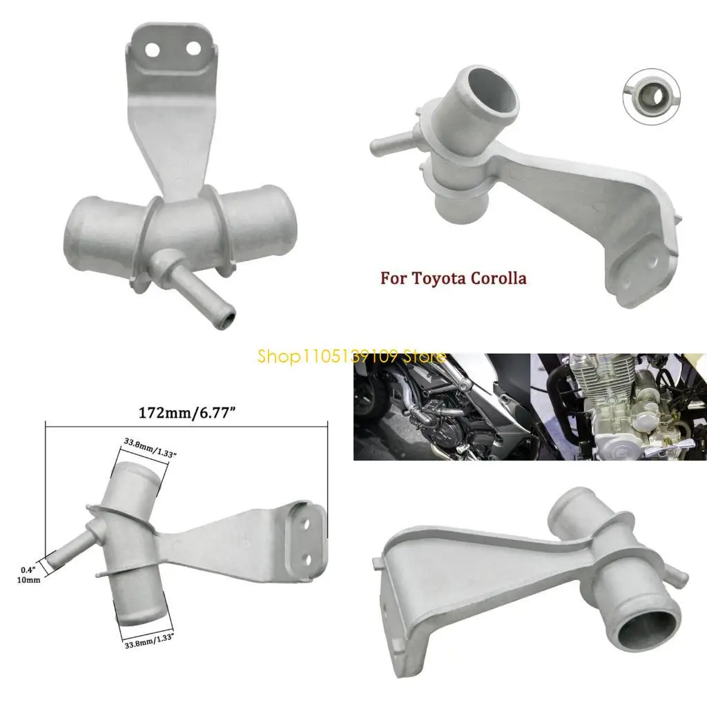 

Durable Aluminum Coolant Pipe 16577-22030 Replacement Reliable Aluminum Water Outlet Connector Simple Installation