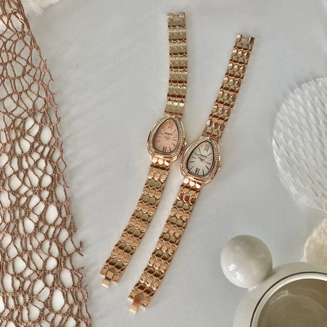 Классические часы со змеей, женские роскошные золотые, серебряные браслеты, кварцевые женские наручные часы, модное платье, ювелирные изделия, часы Reloj Mujer