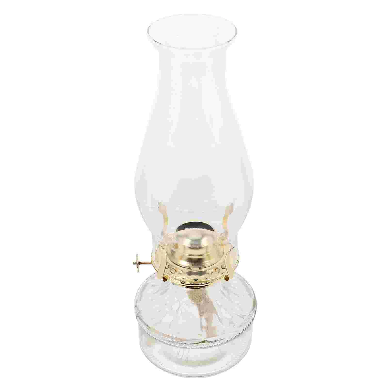 

Vintage Kerosene Lamp Lights for Decoration Clear Oil Chimney Glass Decorative Lantern