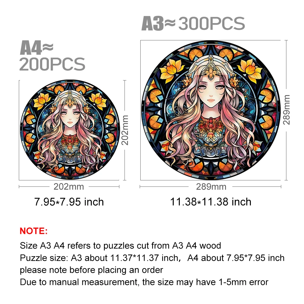 Holz puzzle Mandala Cartoon niedlichen Mädchen Spielzeug Japan Geisha 3D Holz Puzzles Farb sortierung Spiel Brain Teaser geheimes Puzzle