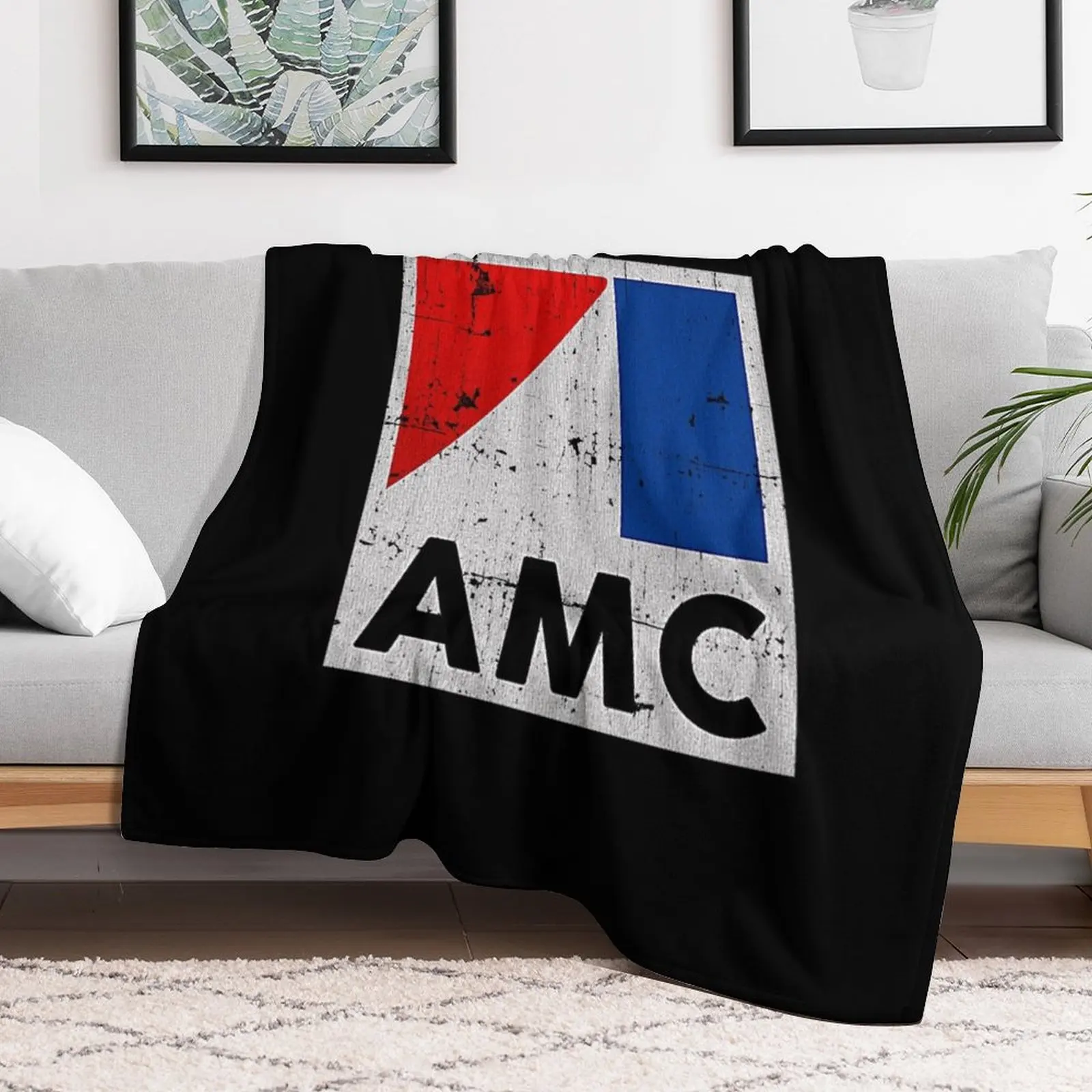 Vintage AMC American Motors Corporation T-Shirt Throw Blanket Winter beds Decoratives Thin Blankets