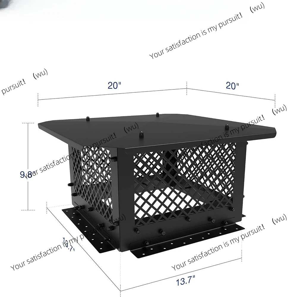 

Chimney cover, rainproof, ventilation cover with cover plate